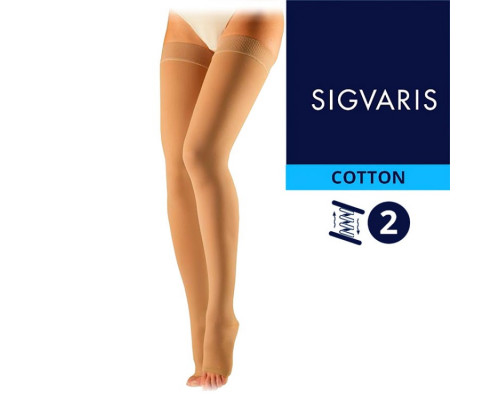 Чулки Sigvaris Хлопок, серия CO2, класс компрессии 2, Cotton