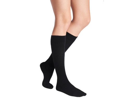 Компрессионные гольфы VENOTEKS Daily Cotton 1 класс компрессии, черные