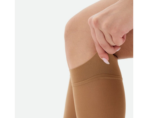 Компрессионные гольфы VENOTEKS Comfort 2 класс компрессии, открытый мыс, бежевые